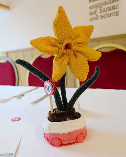 Zimmerpflanze "Frieda Osterglocke" (Schnittmuster und Nähanleitung)