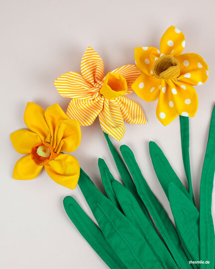 Zimmerpflanze "Frieda Osterglocke" (Schnittmuster und Nähanleitung)