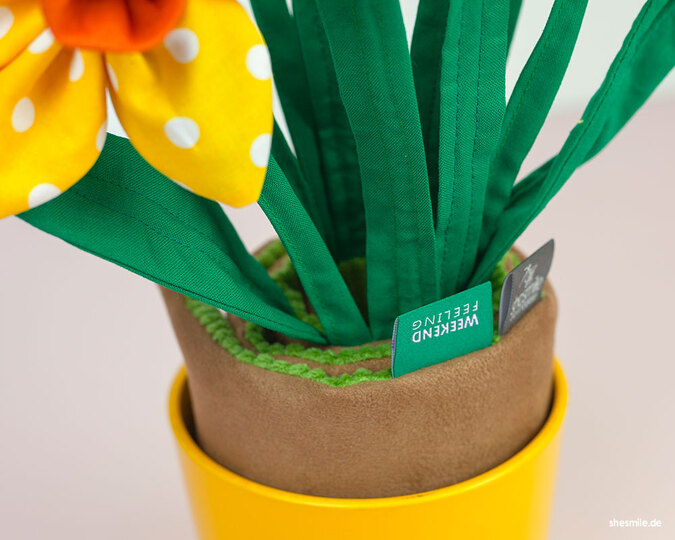 Zimmerpflanze "Frieda Osterglocke" (Schnittmuster und Nähanleitung)