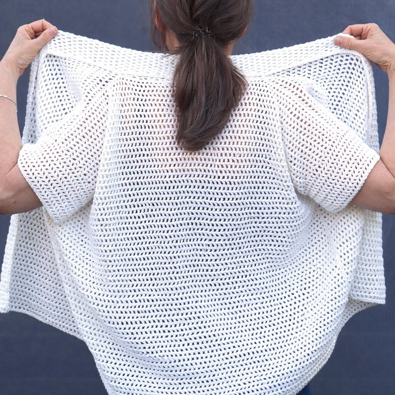 Cardigan, Shirt “Selma” – Unisex Summer Shirt Crochet Pattern - Image 3