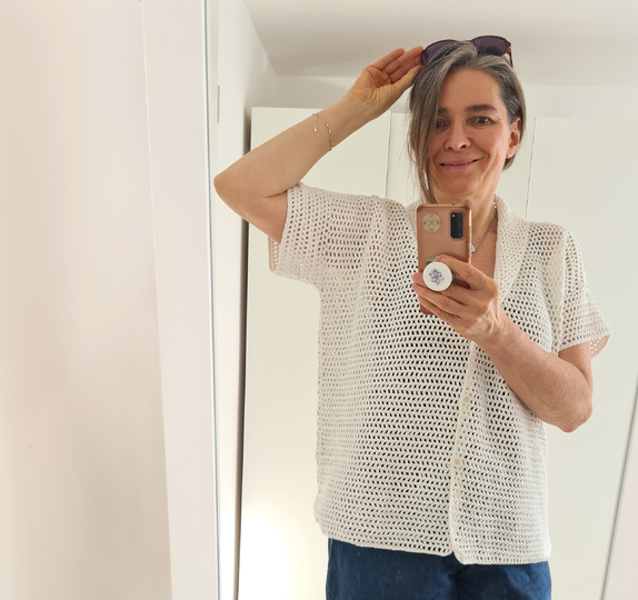 Cardigan, Shirt „Selma“ – Unisex-Sommerhemd Häkelanleitung
