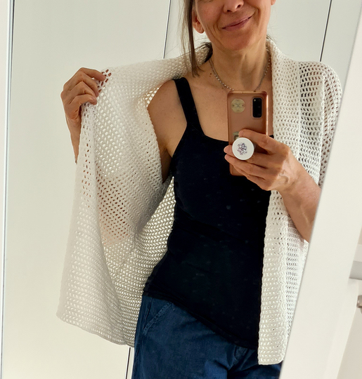 Cardigan, Shirt “Selma” – Unisex Summer Shirt Crochet Pattern