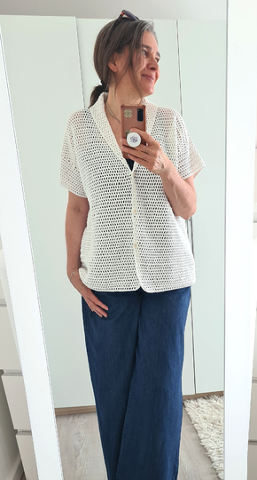 Cardigan, Shirt “Selma” – Unisex Summer Shirt Crochet Pattern