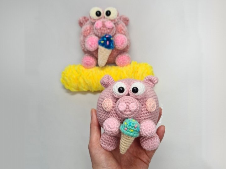 Crochet Pattern Amigurumi Pig "Ophelia"