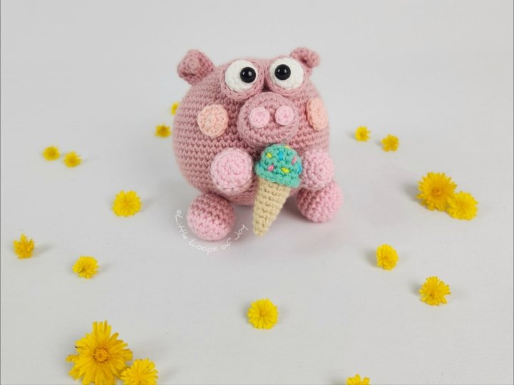 Häkelanleitung Amigurumi Schweinchen "Ophelia"