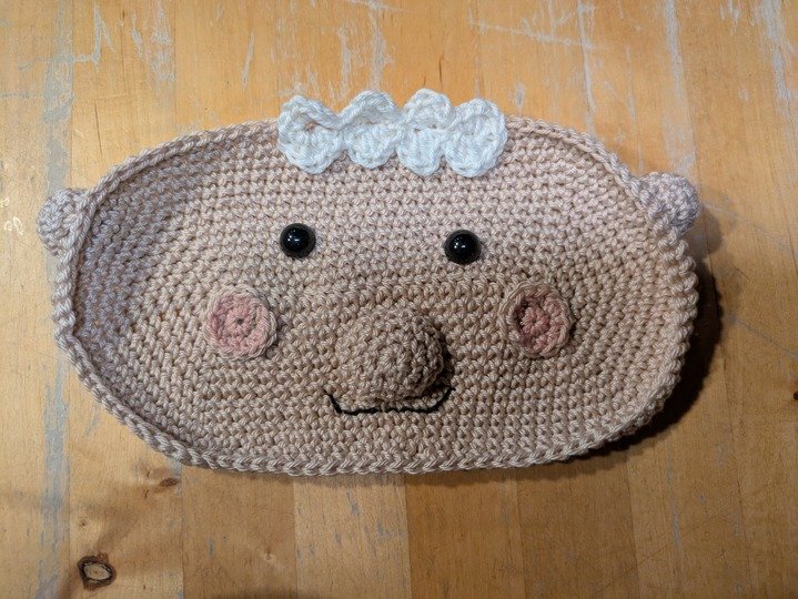 Brillenhalter häkeln: lustiger Brillenuntersetzer mit Durchblick!