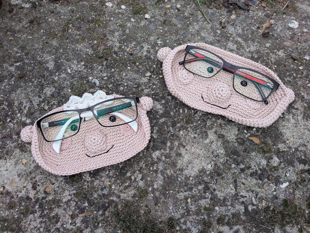 Brillenhalter häkeln: lustiger Brillenuntersetzer mit Durchblick! - Bild 2