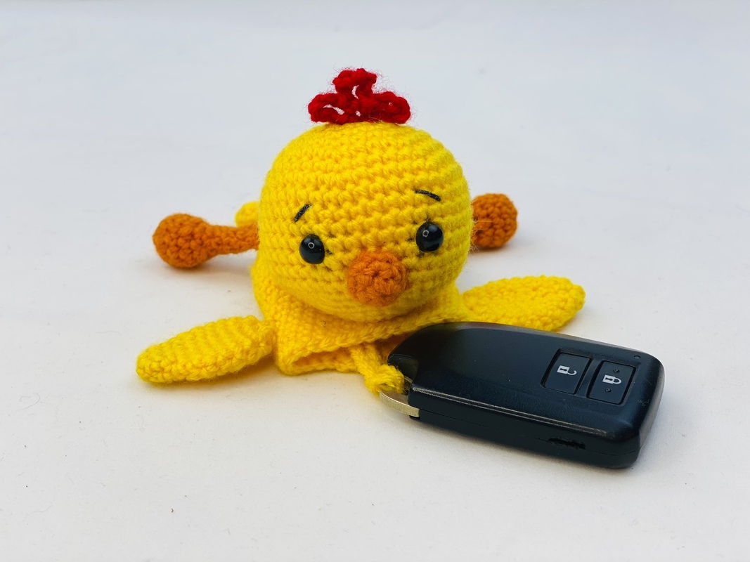 Crochet Chicken Key Cozy Pattern