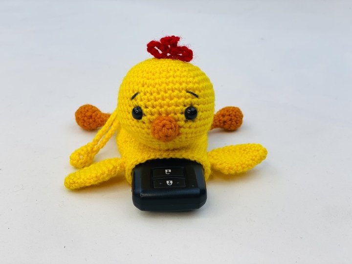 Crochet Chicken Key Cozy Pattern