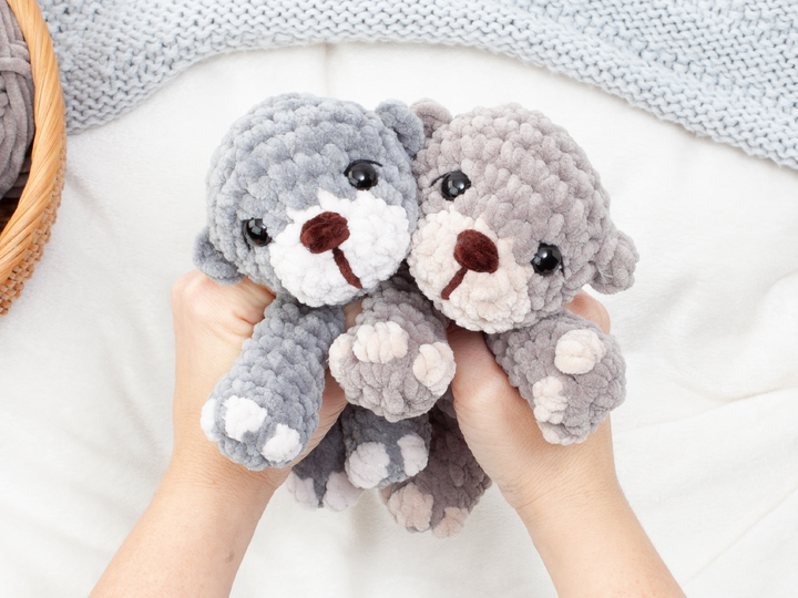 Otter Schnuffeltuch Häkelanleitung PDF – No Sew Amigurumi Schmusetuch