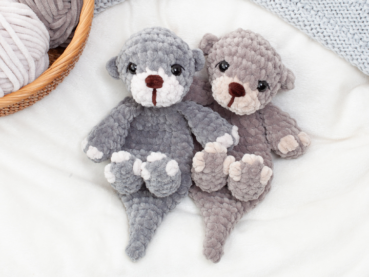 Otter Schnuffeltuch Häkelanleitung PDF – No Sew Amigurumi Schmusetuch
