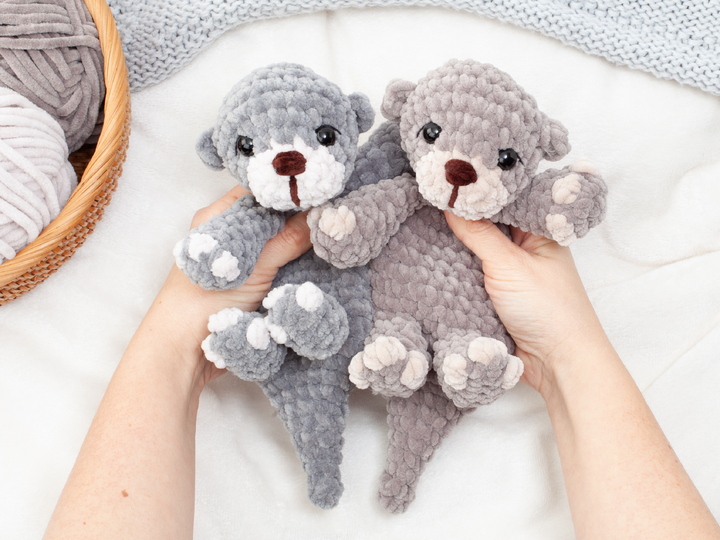 Otter Schnuffeltuch Häkelanleitung PDF – No Sew Amigurumi Schmusetuch