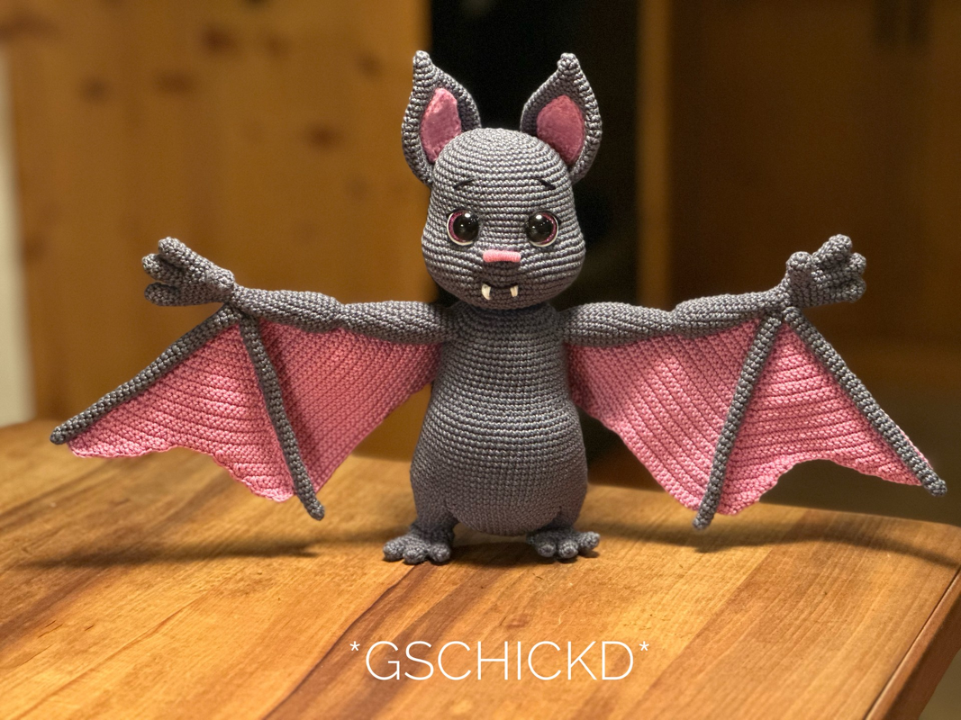 Flederbert - Bat Amigurumi Crochet Pattern with Wire Frame (PDF) - Image 3