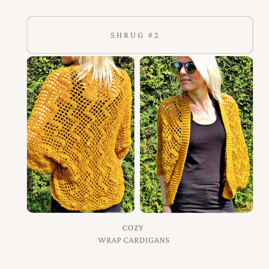 Crochet Pattern Bundle for Shrugs / Crochet Vests | Shrug Collection