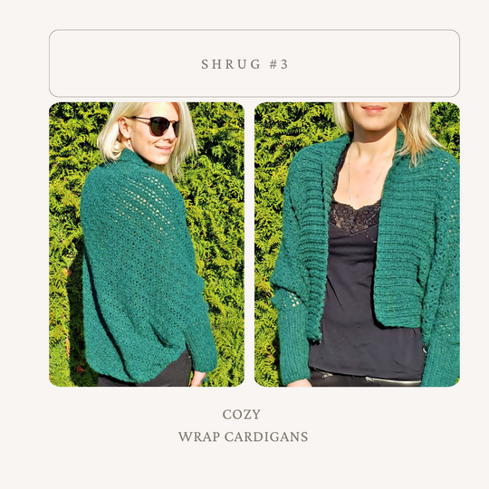 Crochet Pattern Bundle for Shrugs / Crochet Vests | Shrug Collection
