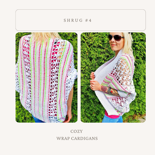 Crochet Pattern Bundle for Shrugs / Crochet Vests | Shrug Collection
