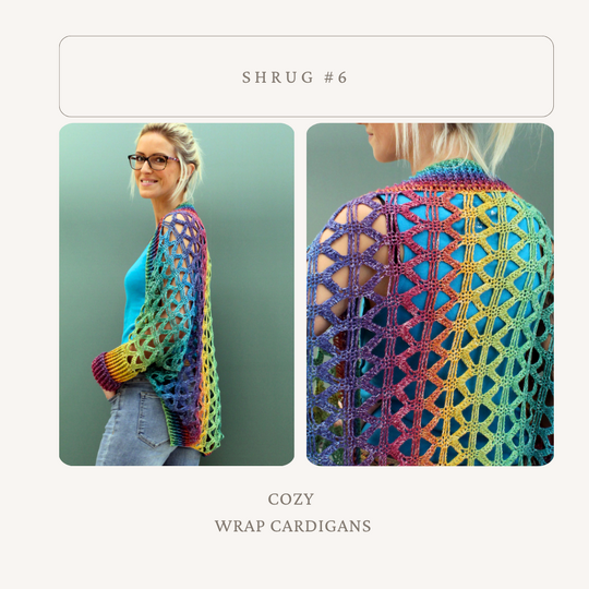 Crochet Pattern Bundle for Shrugs / Crochet Vests | Shrug Collection