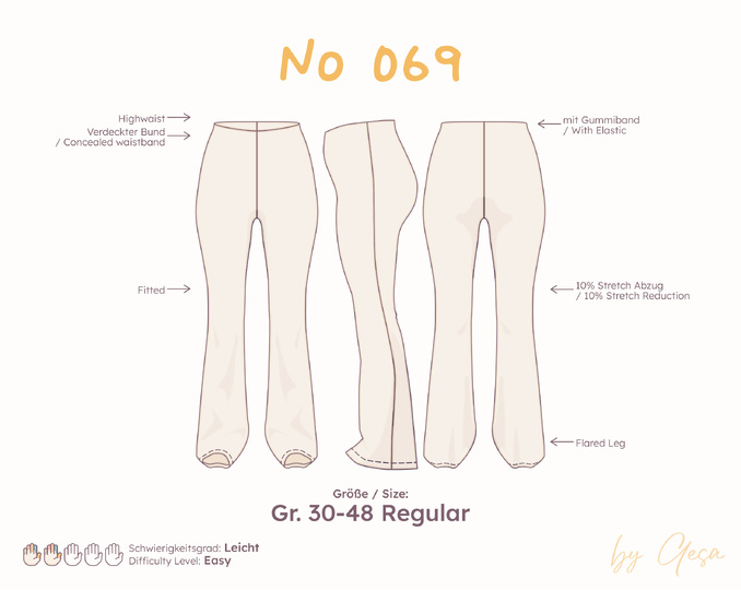 Flared pants – Regular 30–48