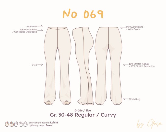 Flared pants – Regular / Curvy 30–48