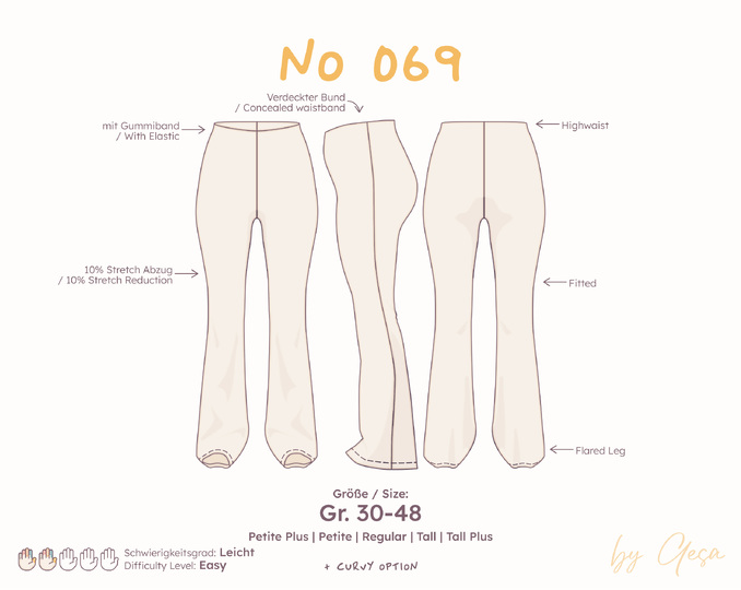 Flared pants – 30–48