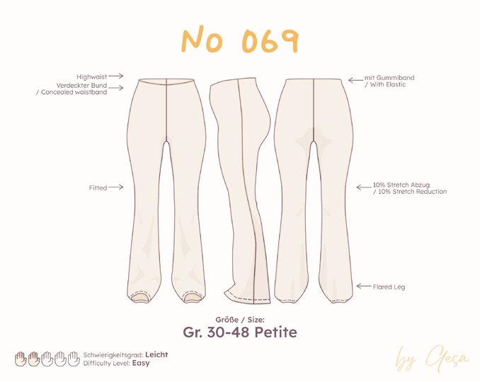 Schlaghose – Petite 30–48