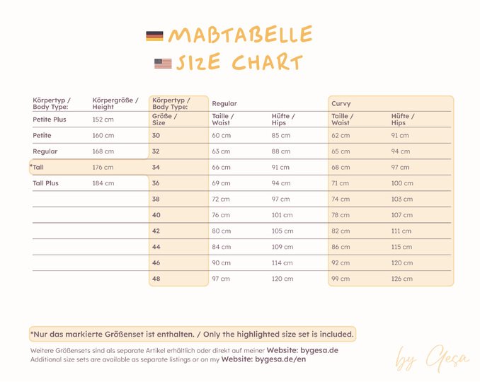 Schlaghose – Tall / Curvy 30–48