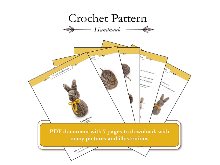 PDF Häkelanleitung: Niedlicher Osterhase Amigurumi – bebildert & leicht