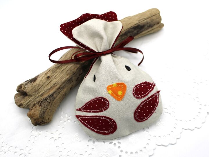 Nähanleitung Huhn Greta Hahn Beutel mit Stickdatei zwei Größen