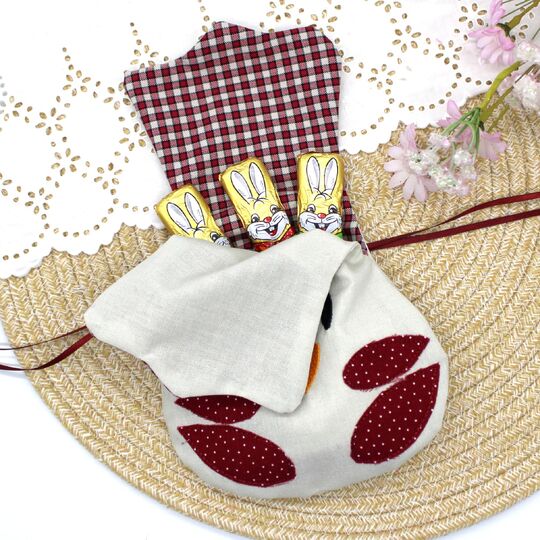 Nähanleitung Huhn Greta Hahn Beutel mit Stickdatei zwei Größen