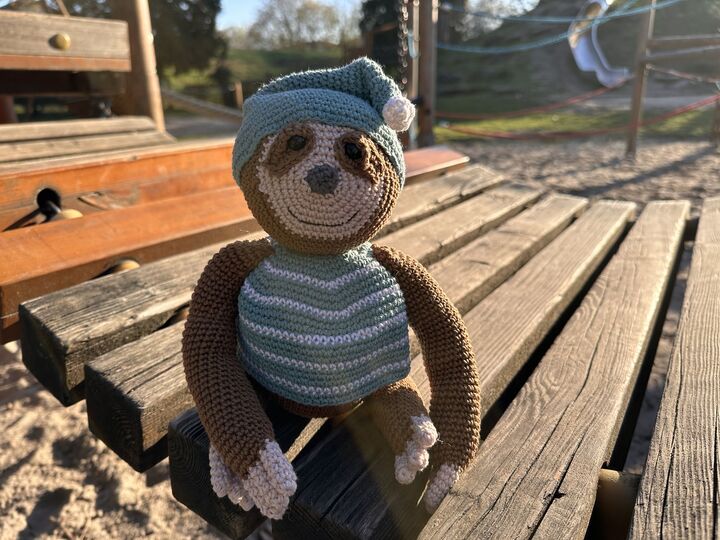 Häkelanleitung - Fausta & Faustus Faultier