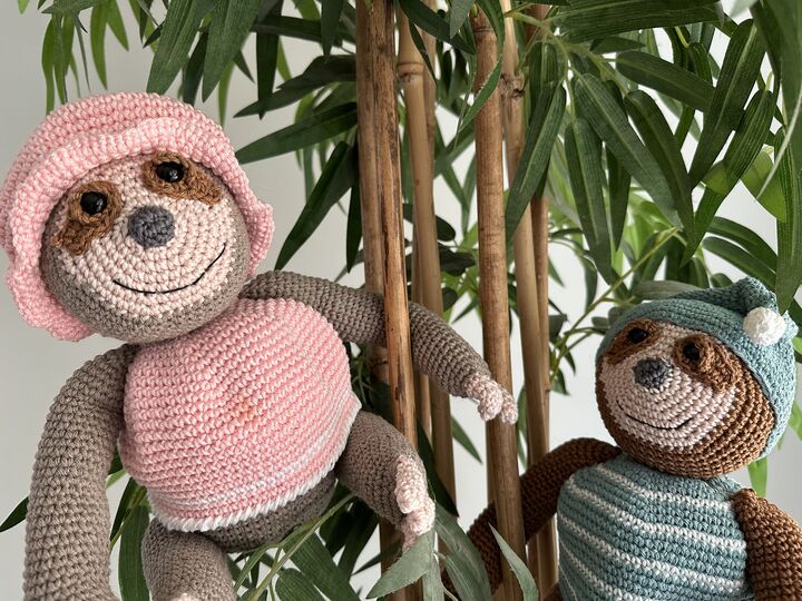 Häkelanleitung - Fausta & Faustus Faultier