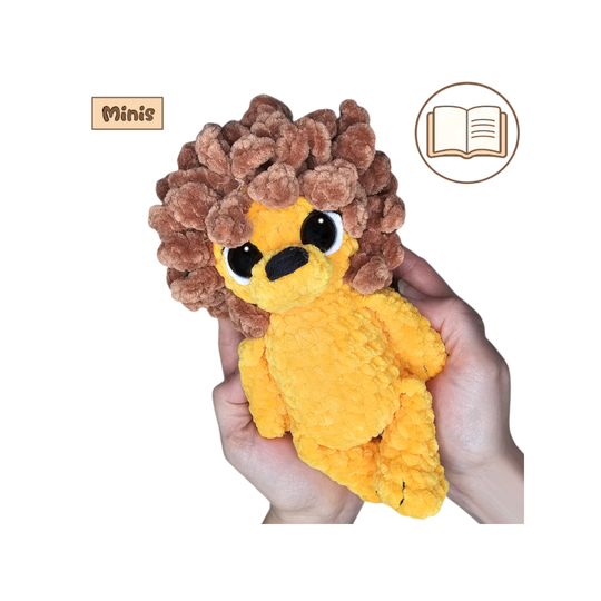 Den kleinen Löwen häkeln – ausführliche Amigurumi Häkelanleitung (PDF)