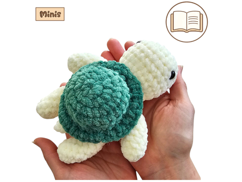 Die kleine Schildkröte häkeln – ausführliche Amigurumi Häkelanleitung (PDF)