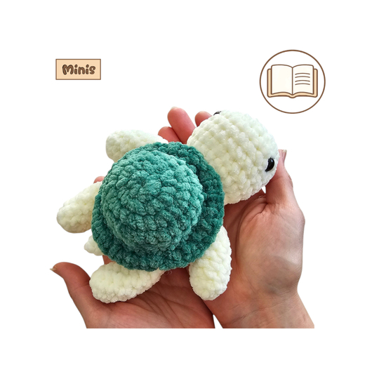Die kleine Schildkröte häkeln – ausführliche Amigurumi Häkelanleitung (PDF)