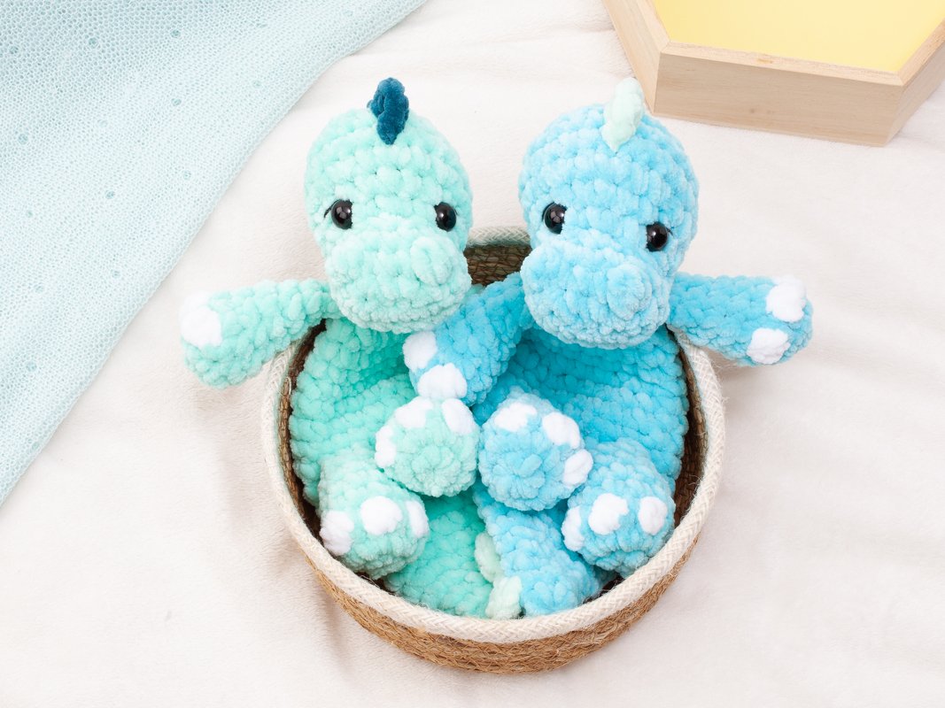 Dinosaur Lovey Snuggler Crochet Pattern PDF | No Sew Amigurumi Dino - Image 17