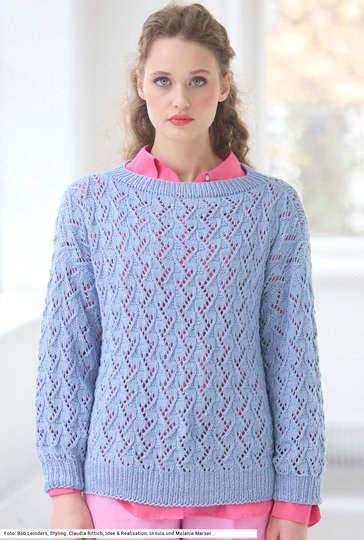Pullover mit Ajourmuster