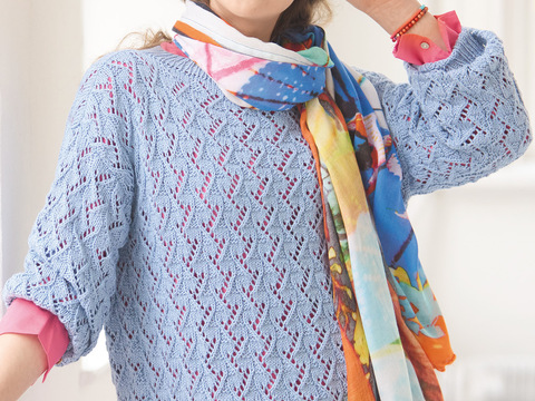 Pullover mit Ajourmuster