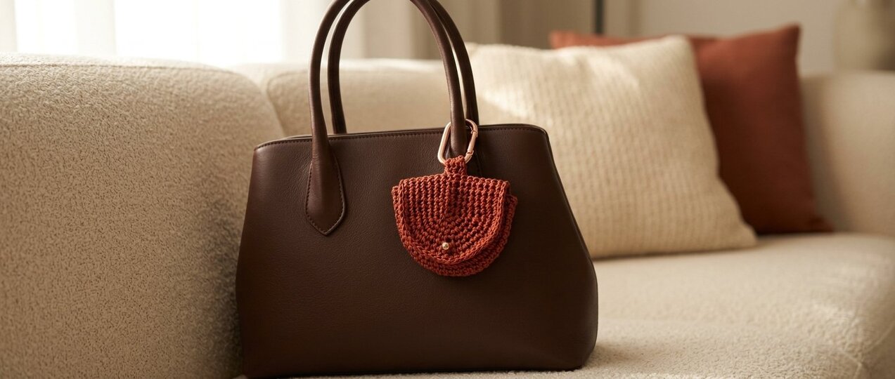 Pocket Buddy – Crochet Pattern Mini Half-Moon Bag with Carabiner