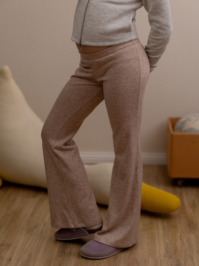 Girls flared pants sewing pattern - sizes 110-164 (low waist)