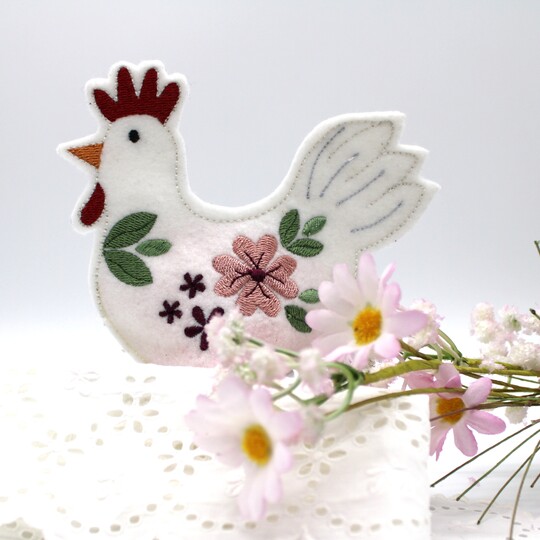 Stickdatei Eierwärmer Huhn