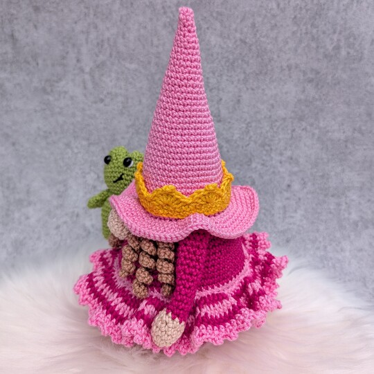 PRINZESSIN-WICHTEL - Häkelanleitung Gnom mit Frosch