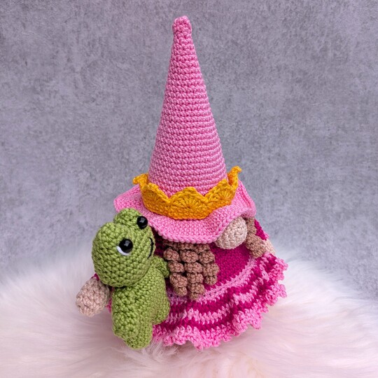 PRINZESSIN-WICHTEL - Häkelanleitung Gnom mit Frosch