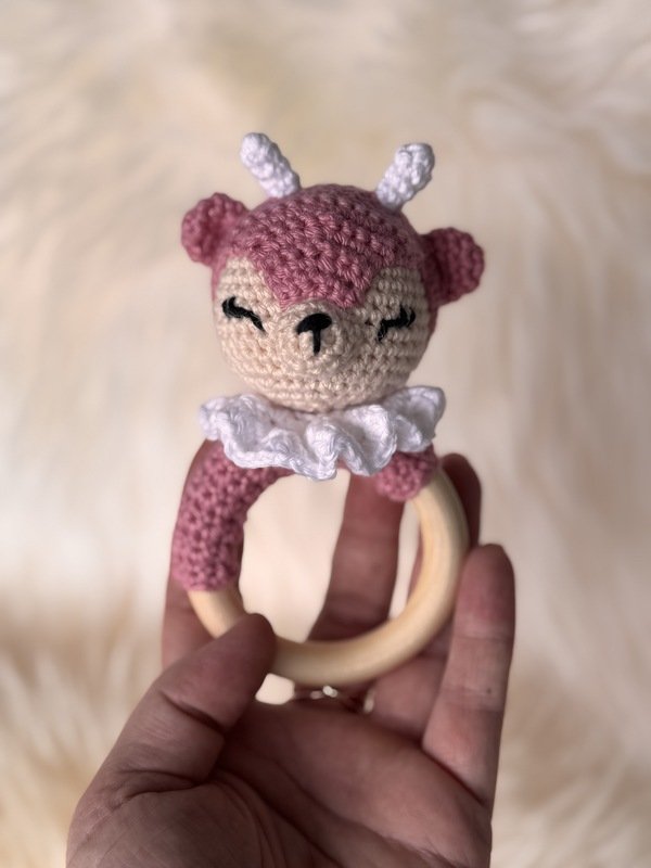 Crochetpattern - Deer-Set - Pramchain / Pacifier Chain / Teething Ring - Image 3