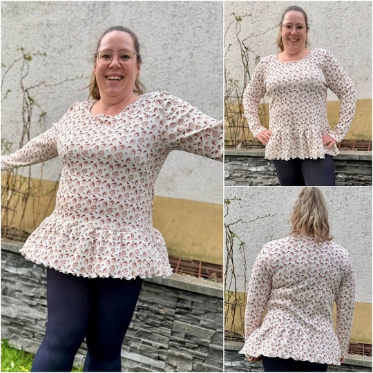 E-Book Schnittmuster Bea Rippshirt Gr. 30 bis 54