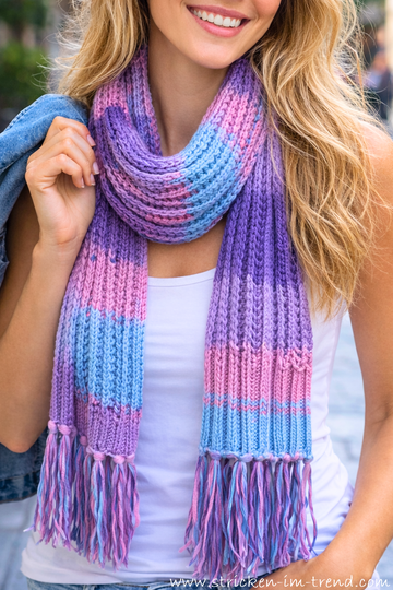 Strickanleitung Sommerschal DailyBreeze #1 | luftiger Schal mit Struktur