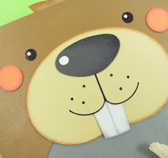 Upcyclingidee: Martinslaterne Biber mit Anleitung und Vorlage