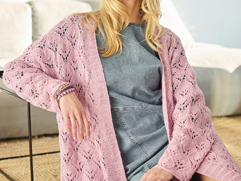 Jacke mit Ajourmuster