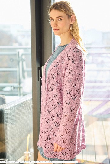 Jacke mit Ajourmuster