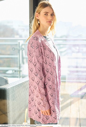 Jacke mit Ajourmuster