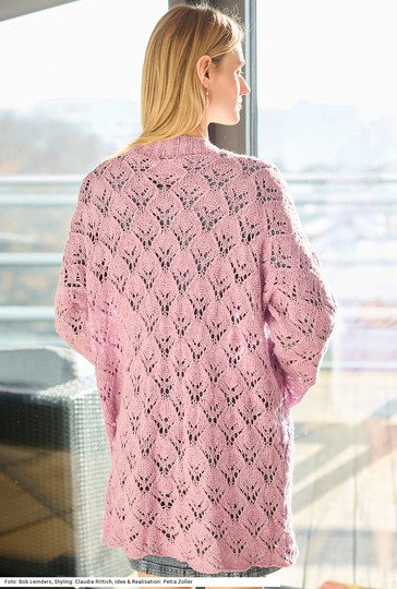 Jacke mit Ajourmuster